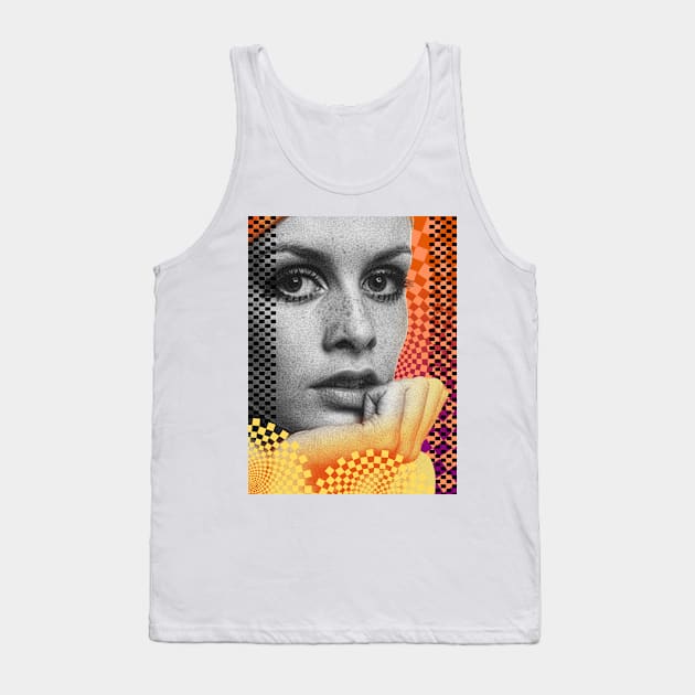 60s Supermodel Twiggy Tank Top by Dez53